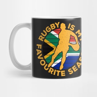 Rugby Is My Favourite Season Sport South Africa Mug